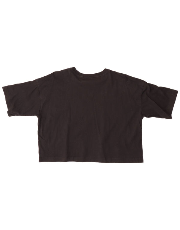 Damska koszulka CHAMPION Crop Graphic Top UK 14 Medium Black