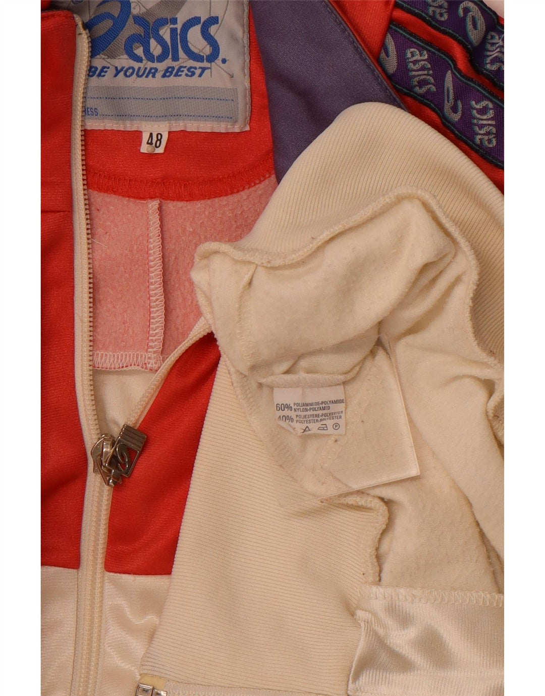 Męska kurtka dresowa ASICS IT 48 w kolorze złamanej bieli