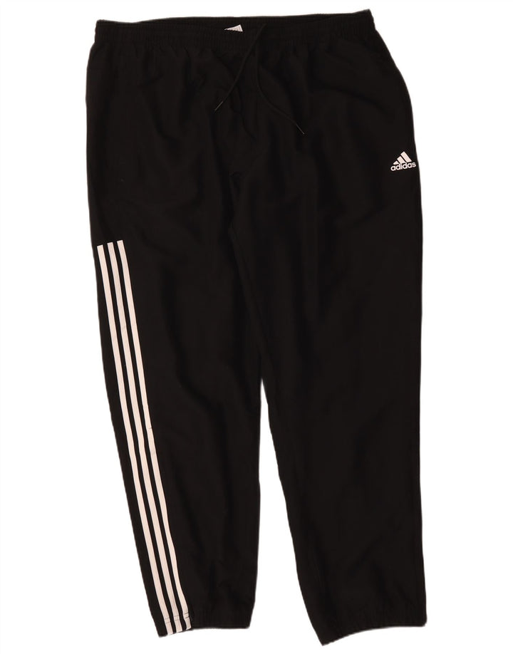 Męskie spodnie dresowe Adidas 2XL Czarny poliester z blokami kolorów