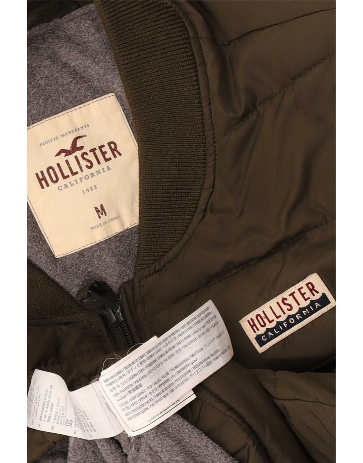 Męska ocieplana kurtka Hollister UK 38, średni khaki, poliester
