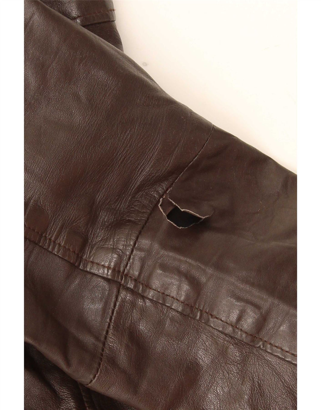 Męska kurtka skórzana Jack & Jones UK 40, duża, brązowa