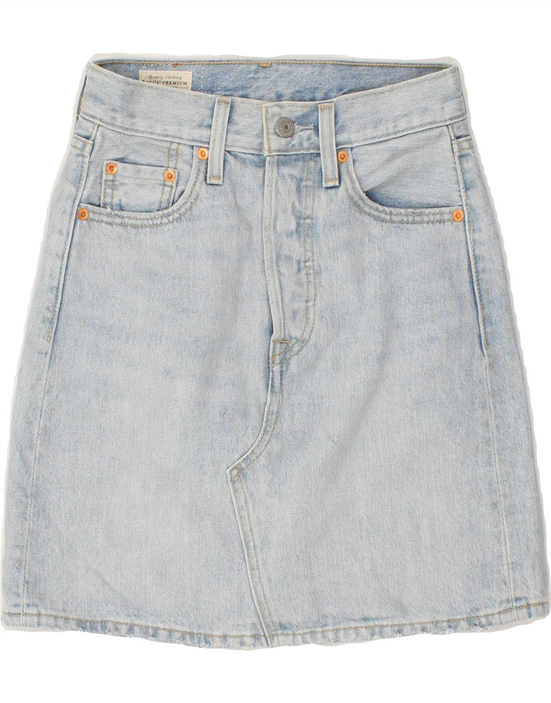 LEVI'S Womens Denim Skirt W24 XS Blue Vintage Levi's and Second-Hand Levi's from Messina Hembry 