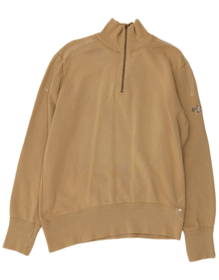 Męska bluza z zamkiem błyskawicznym Wrangler XL, beżowa, bawełniana