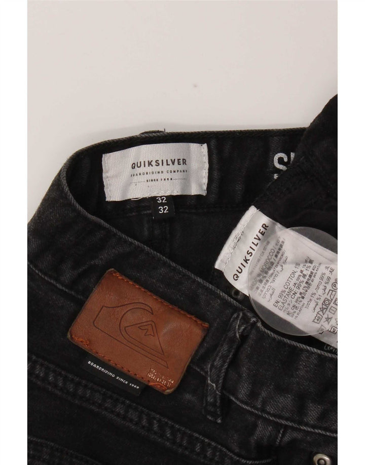 Męskie dżinsy Quiksilver W32 L32 Czarne bawełniane