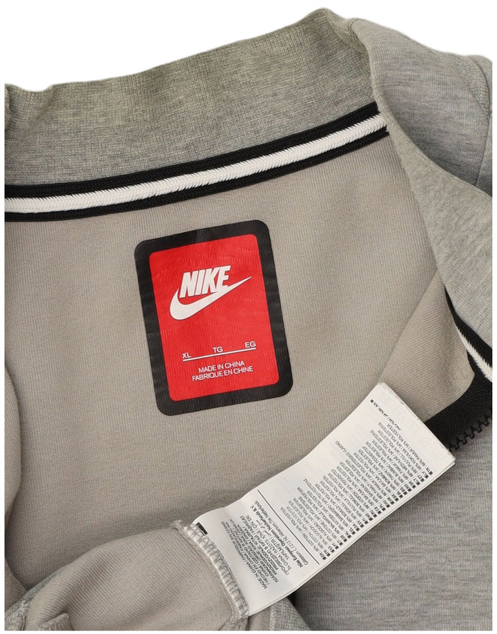 Męska bluza dresowa Nike, duża, szara, bawełniana w plamki