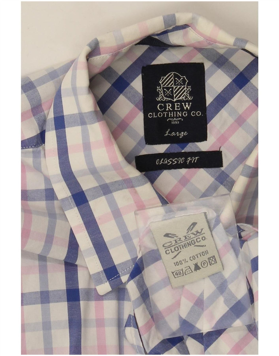 Crew Clothing Męska koszula o klasycznym kroju, duża, wielobarwna, bawełniana krata