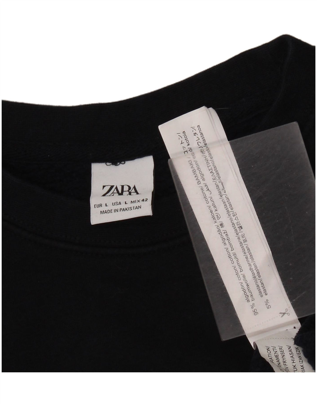 Męska bluza z grafiką Zara, duża, granatowa, bawełniana, morska