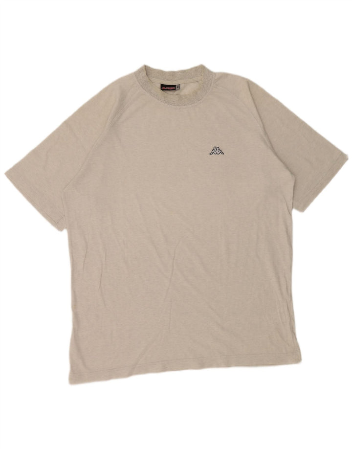 T-shirt męski Kappa Top 2XL Szara bawełna w plamki