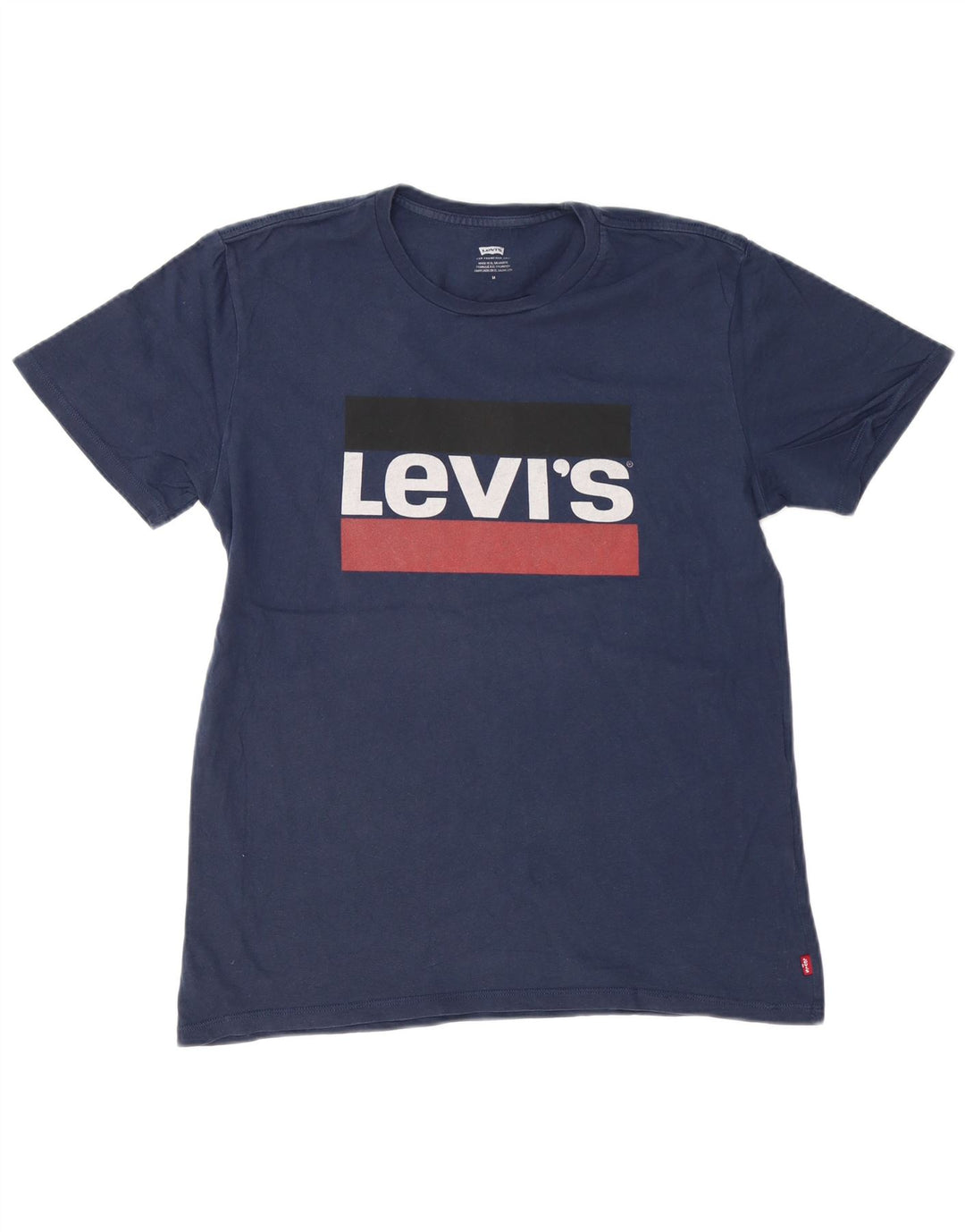 Męski T-shirt z grafiką LEVI'S, średni, granatowy