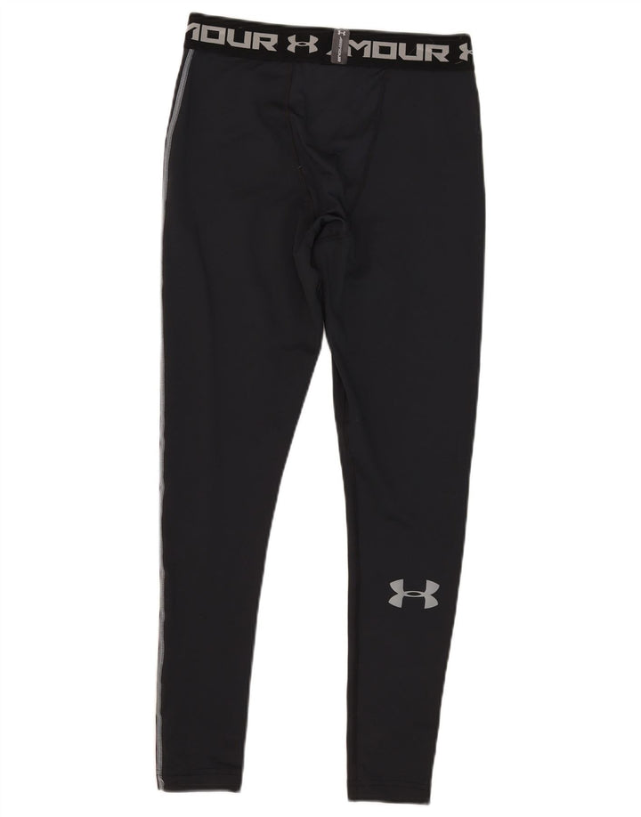 Męskie legginsy z grafiką Under Armour Cold Gear, duże, czarne, poliestrowe