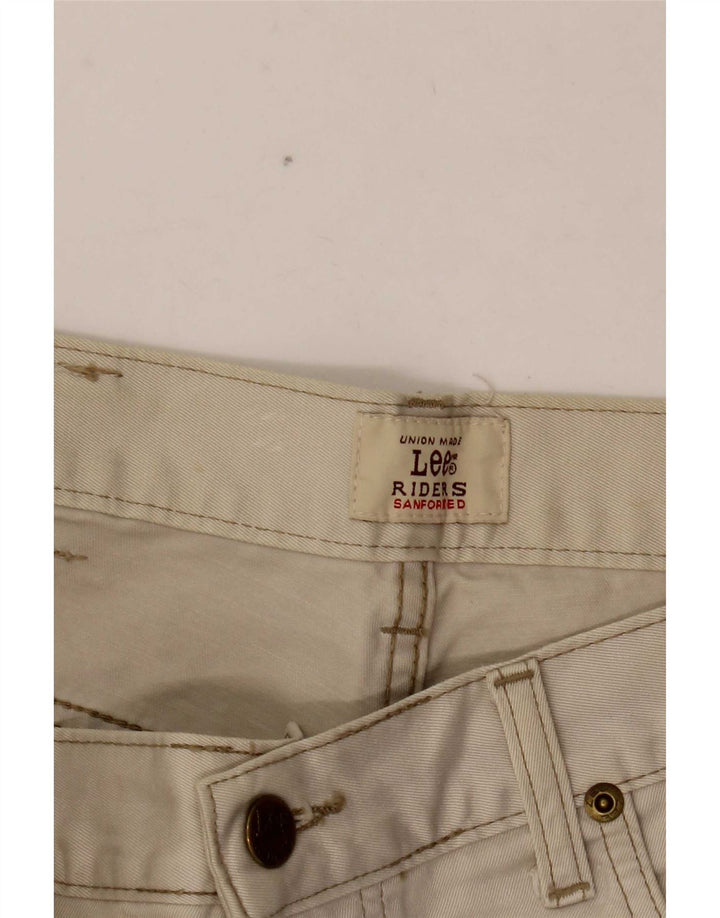 Męskie jeansy Lee Chicago Straight W32 L27 w kolorze złamanej bieli, bawełniane