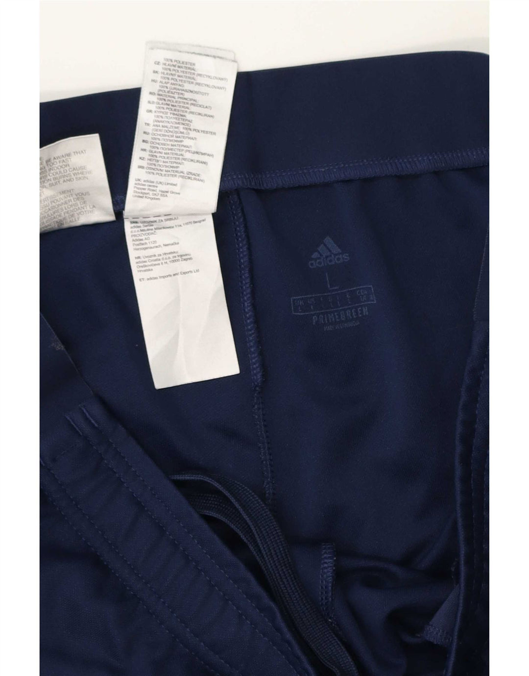 Męskie spodnie dresowe Adidas Aeroready, duże, granatowe, z poliestru
