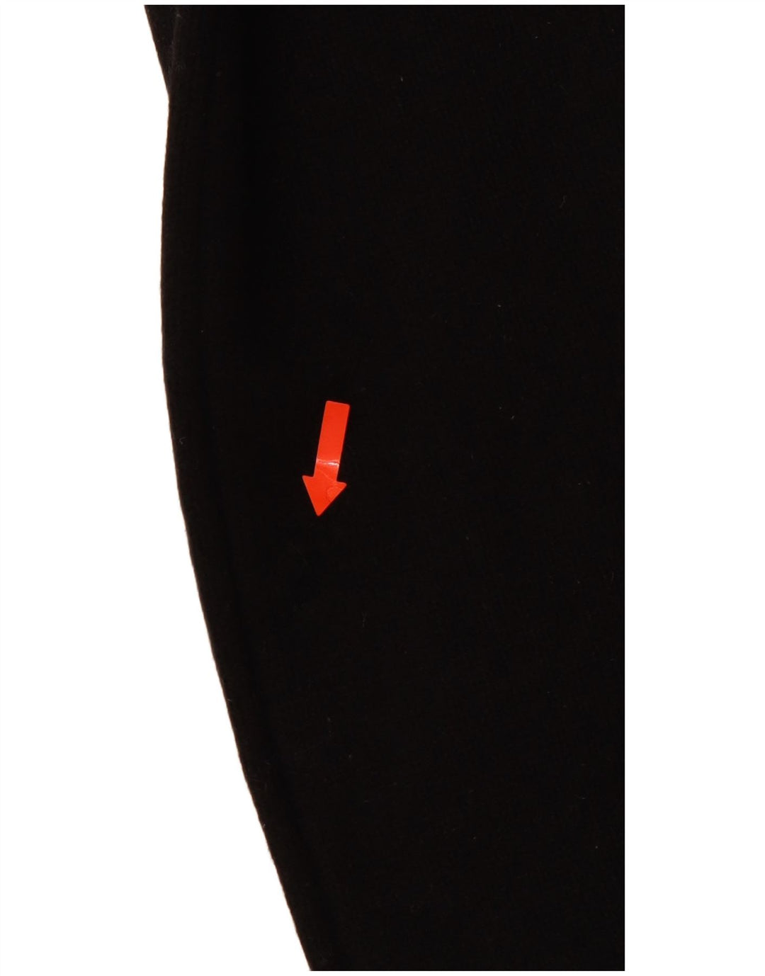 Damski sweter z golfem LEVI'S UK 10 w małe czarne paski z owczej wełny