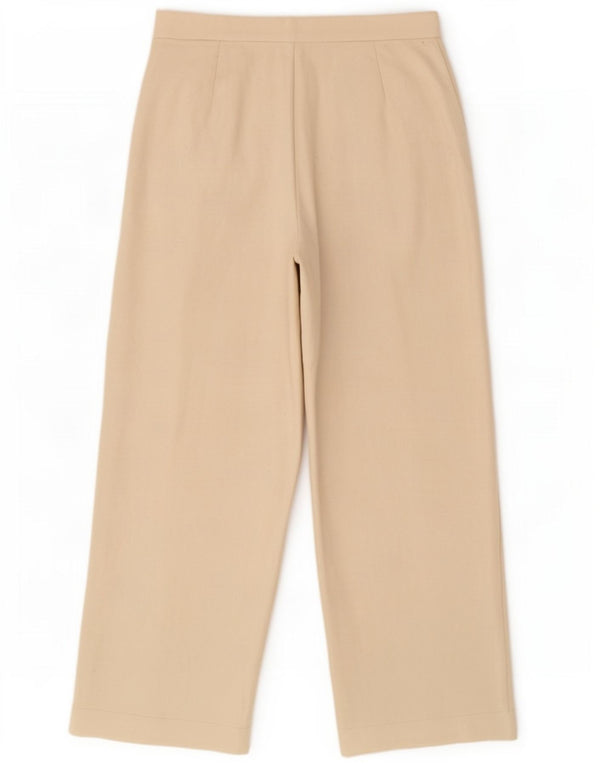 Marks & Spencer Damskie spodnie z wysokim stanem UK 16 Large W34 L30 Beżowe
