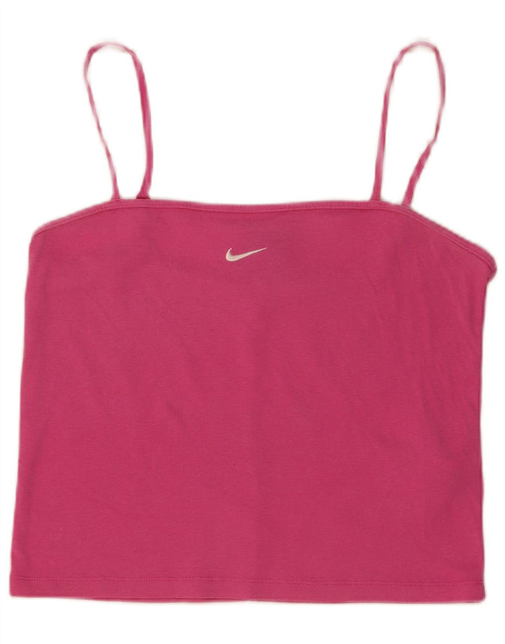 Damski top na ramiączkach Nike UK 14, duży, różowy, bawełniany