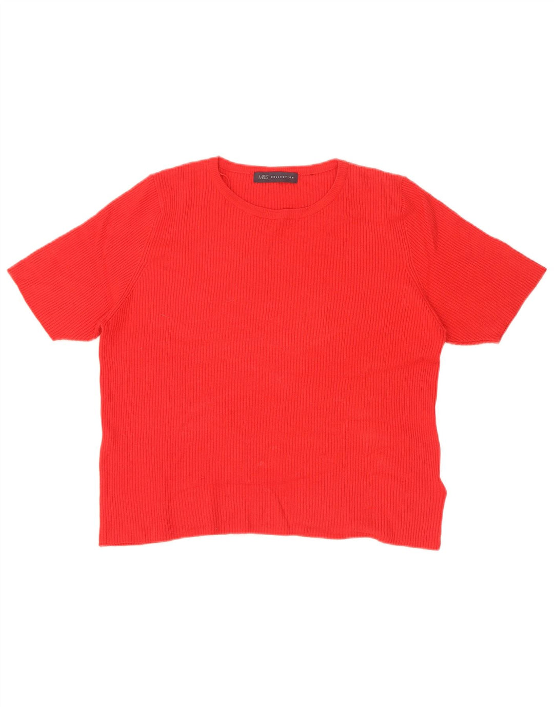T-shirt damski Marks & Spencer Top UK 18 XL, czerwona wiskoza