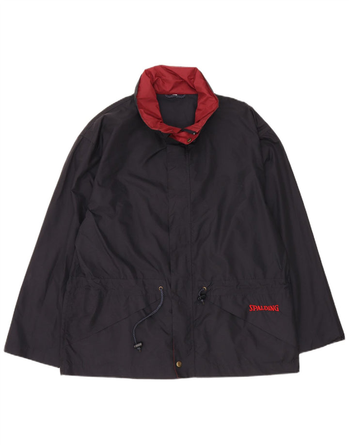Męska kurtka wiatrówka SPALDING UK 38 Średni granatowy nylon