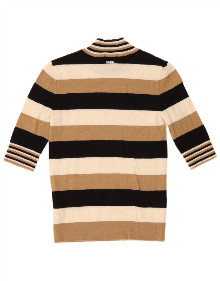 Sweter damski Hugo Boss z golfem UK 10, mały, wielokolorowy