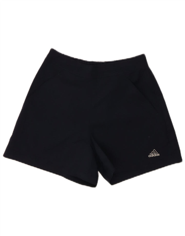 Damskie spodenki sportowe Adidas UK 8, małe, granatowe, poliestrowe