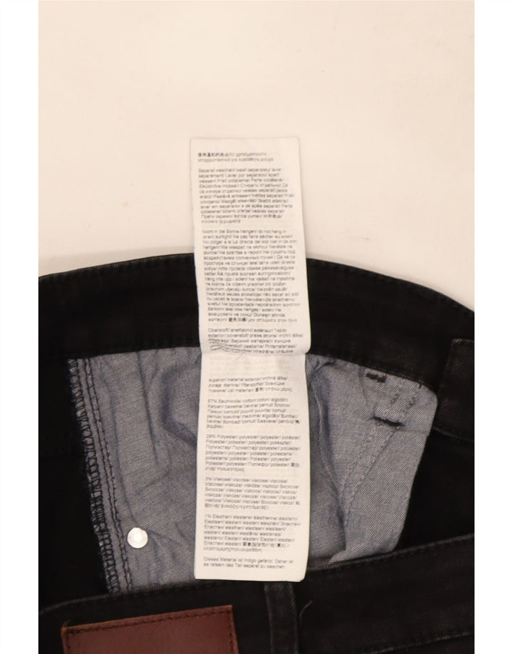 Camel Active Męskie jeansy slim W33 L30 Czarna bawełna