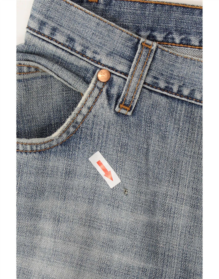 Damskie jeansy Wrangler Evolution Straight W33 L33 Niebieskie bawełniane