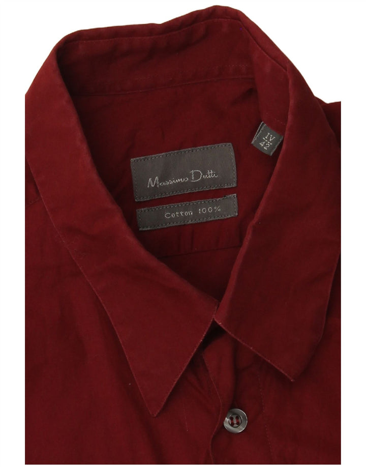 Koszula męska Massimo Dutti rozmiar 42, duża, bordowa, bawełniana