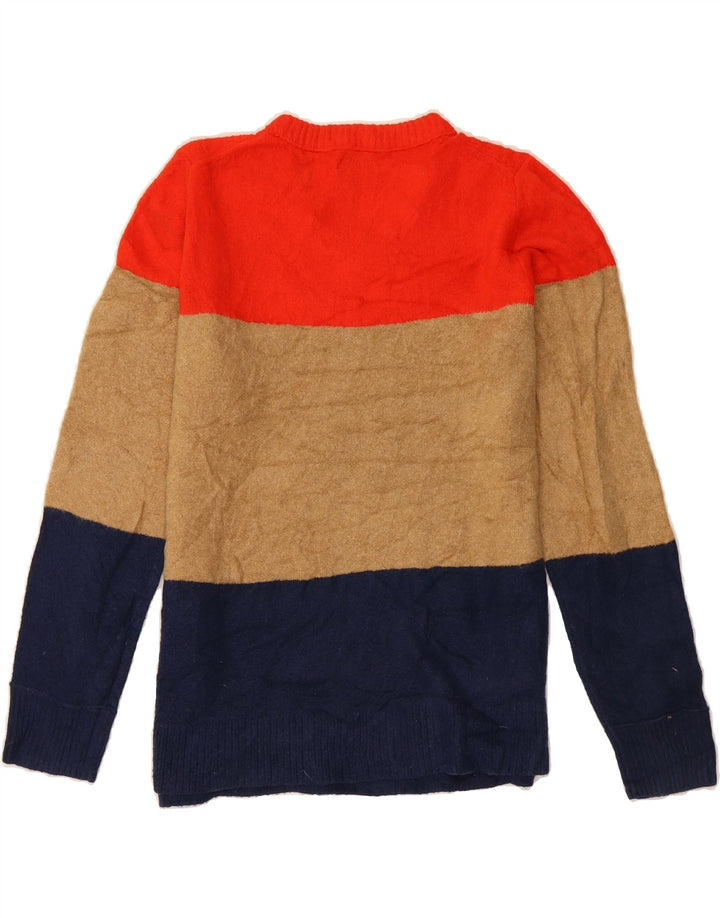 J. CREW Womens Crew Neck Jumper Sweater UK 14 Large Multicoloured Vintage J. Crew and Second-Hand J. Crew from Messina Hembry 