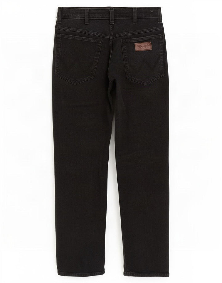 Męskie jeansy Wrangler Texas Straight W34 L30, czarne, bawełniane
