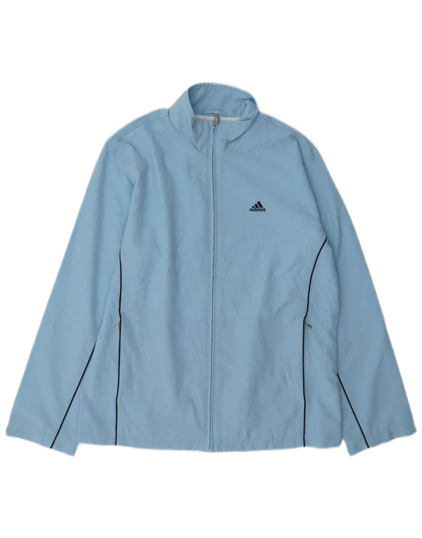 Damska bluza dresowa Adidas UK 12 Średni niebieski poliester