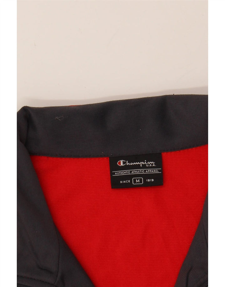 CHAMPION Mens Tracksuit Top Jacket Medium Red Polyester Vintage Champion and Second-Hand Champion from Messina Hembry 
