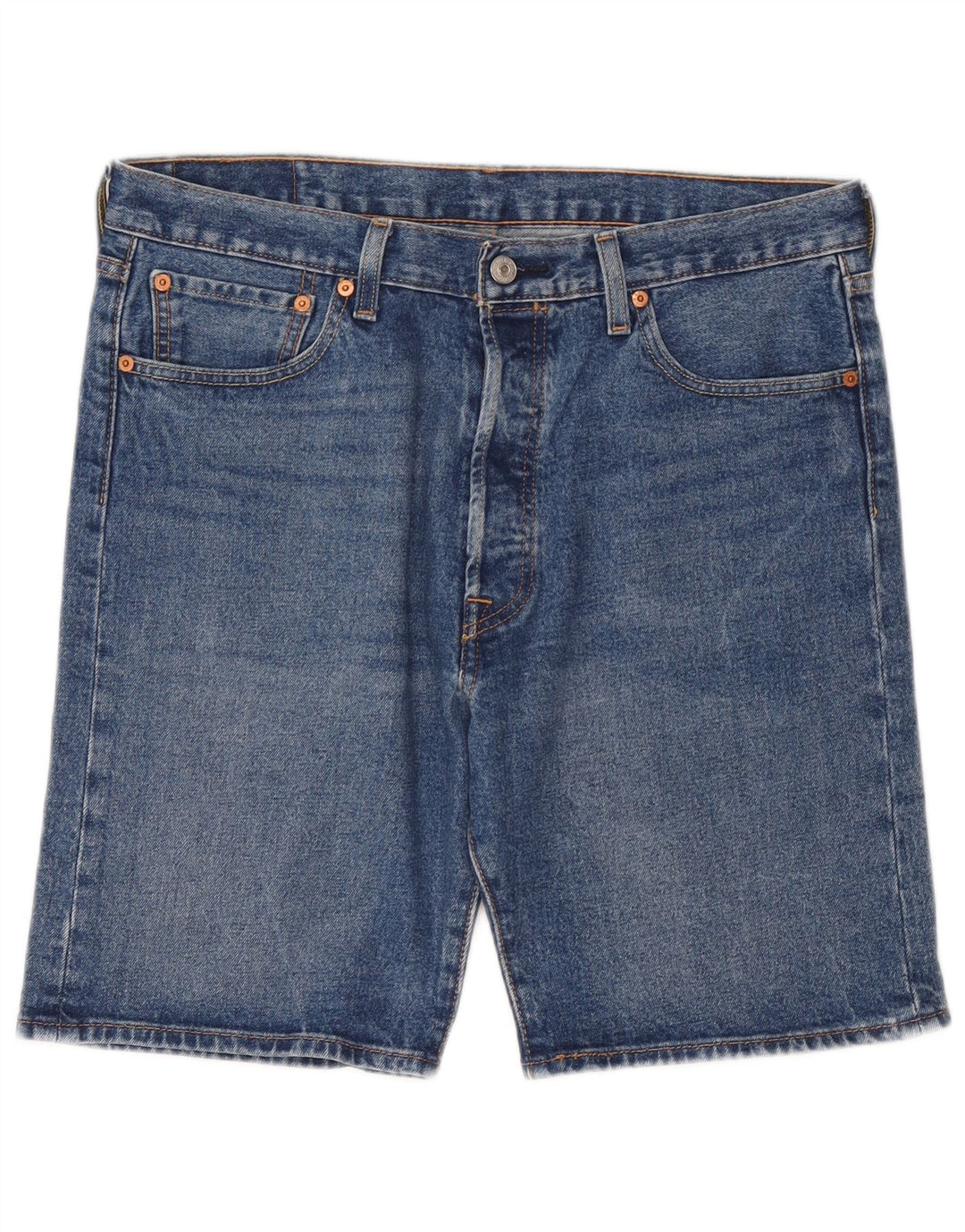 Męskie spodenki jeansowe Levi's 501 W34, duże, niebieskie, bawełniane