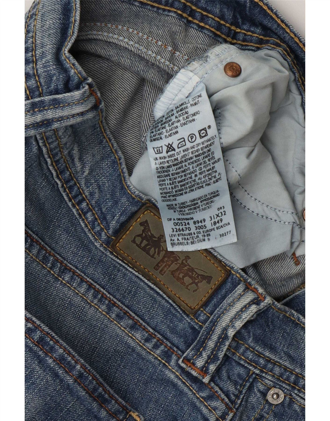 Damskie jeansy Levi's Bootcut W31 L32 Niebieskie bawełniane
