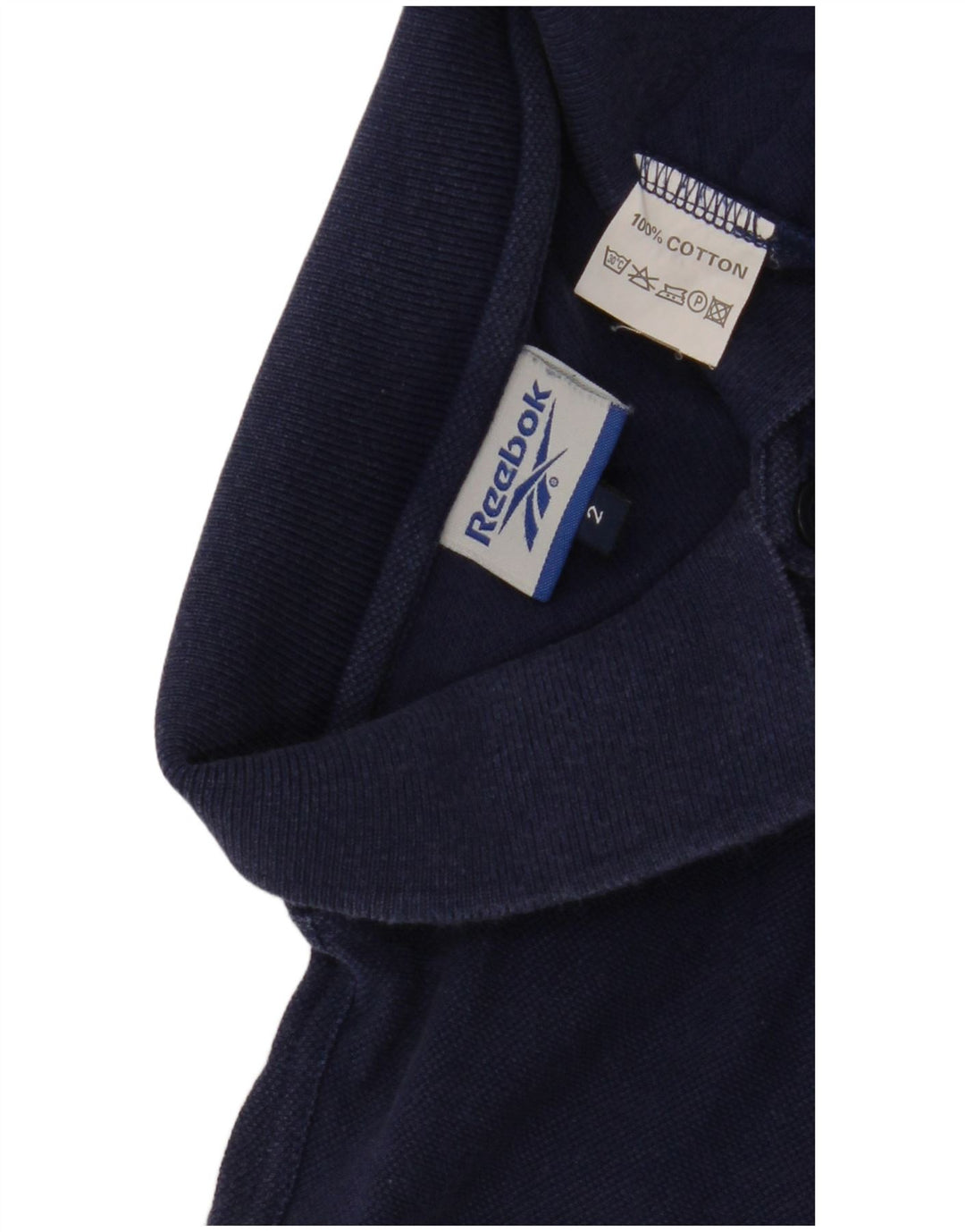 Męska koszulka polo Reebok, średnia, granatowa, bawełniana
