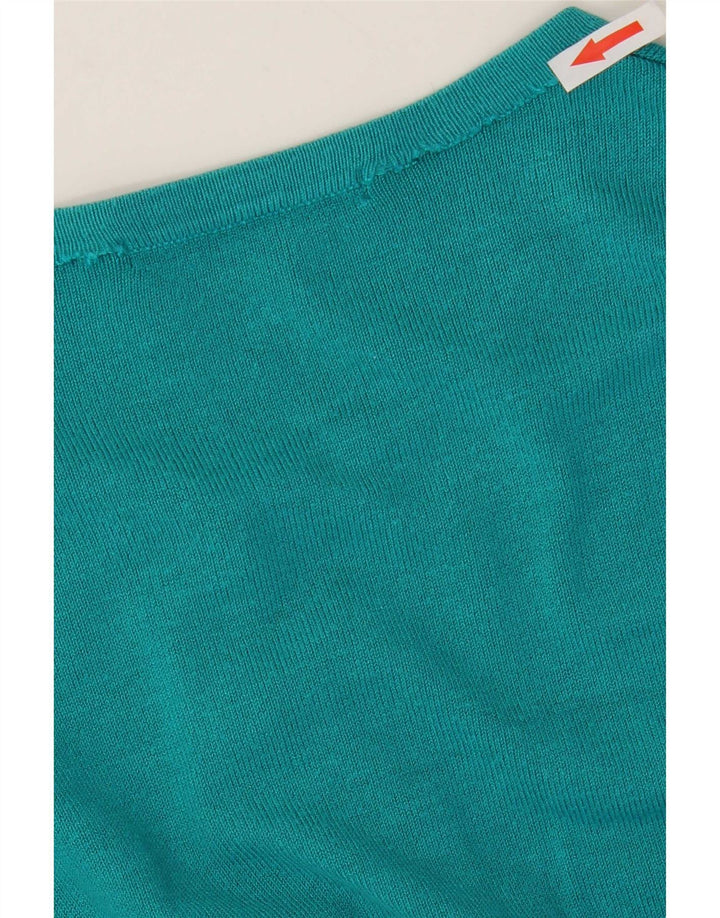 Marks & Spencer Damski sweter kardigan UK 10 Small Blue Wiskoza