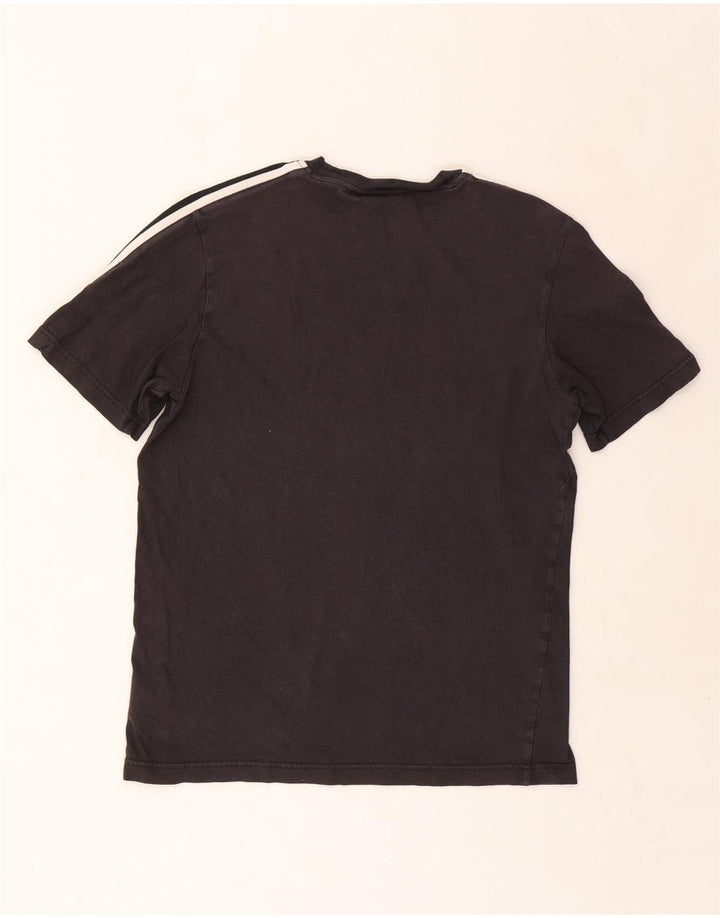 Męska koszulka z grafiką Adidas, mała, czarna, bawełniana