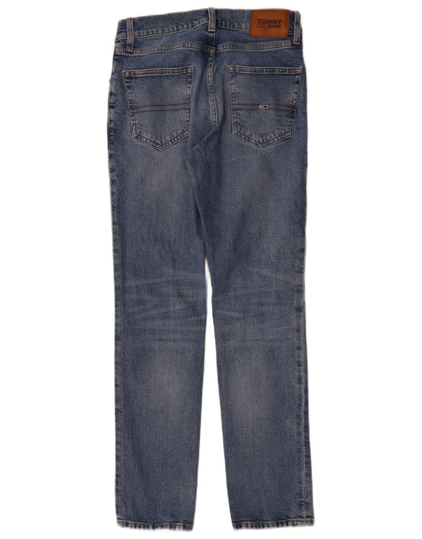 Damskie jeansy slim TOMMY HILFIGER W28 L30 Niebieskie bawełniane