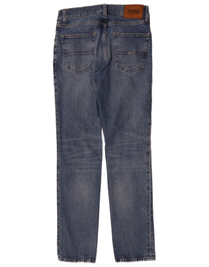 Damskie jeansy slim TOMMY HILFIGER W28 L30 Niebieskie bawełniane