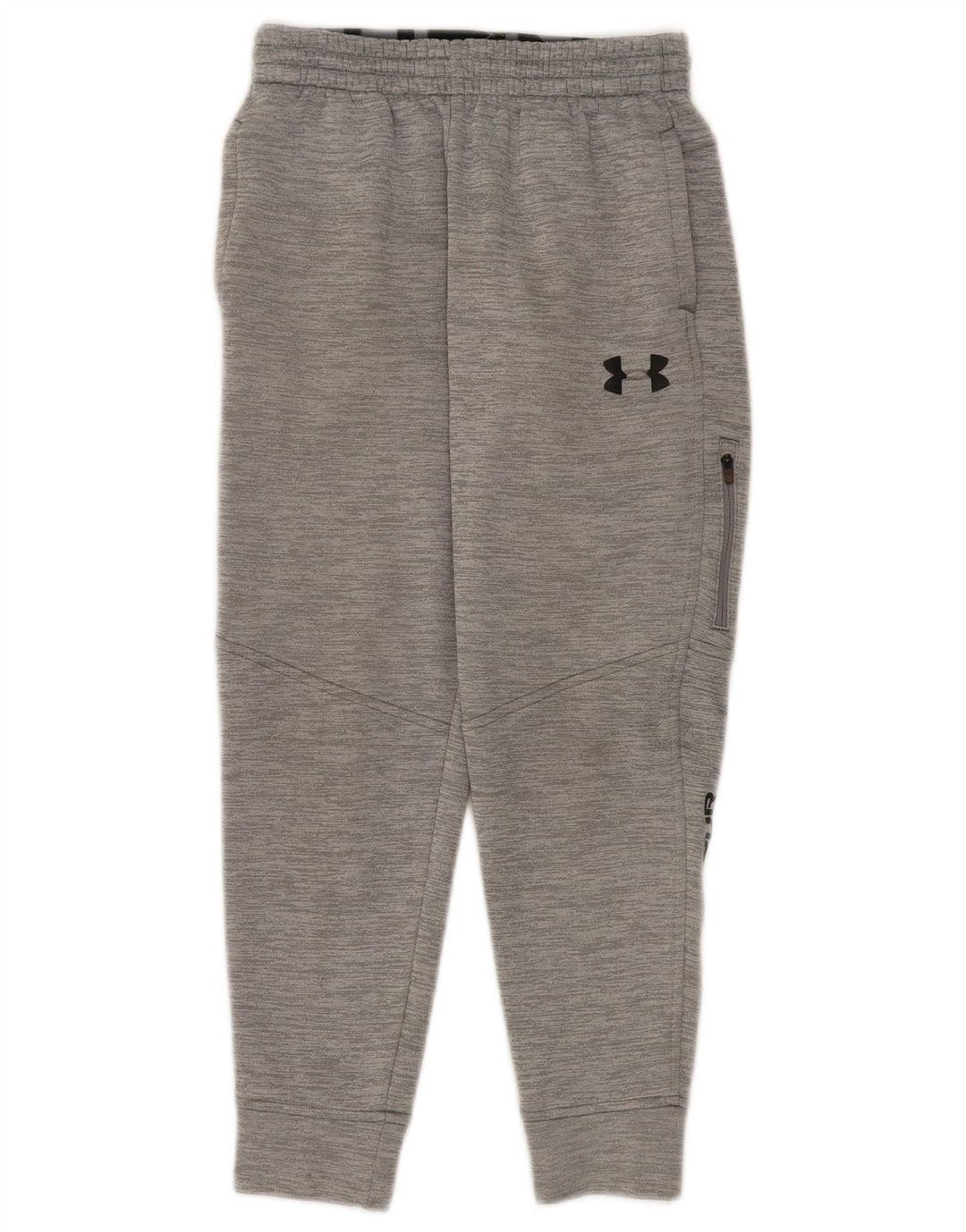 Chłopięce spodnie dresowe Under Armour z grafiką, 9-10 lat, średnioszare