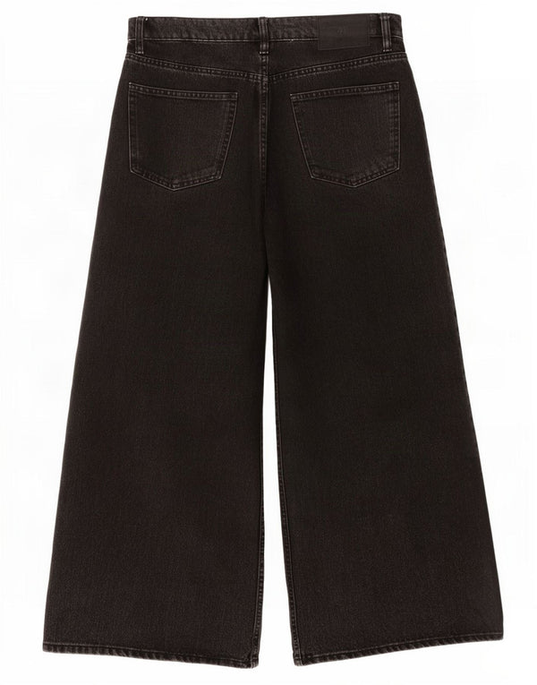 Damskie jeansy Zara z wysokim stanem i szerokimi nogawkami EU 44 XL W34 L24 czarne