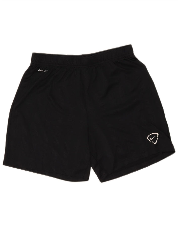 Męskie spodenki sportowe Nike Dri Fit, poliester w średnie czarne paski
