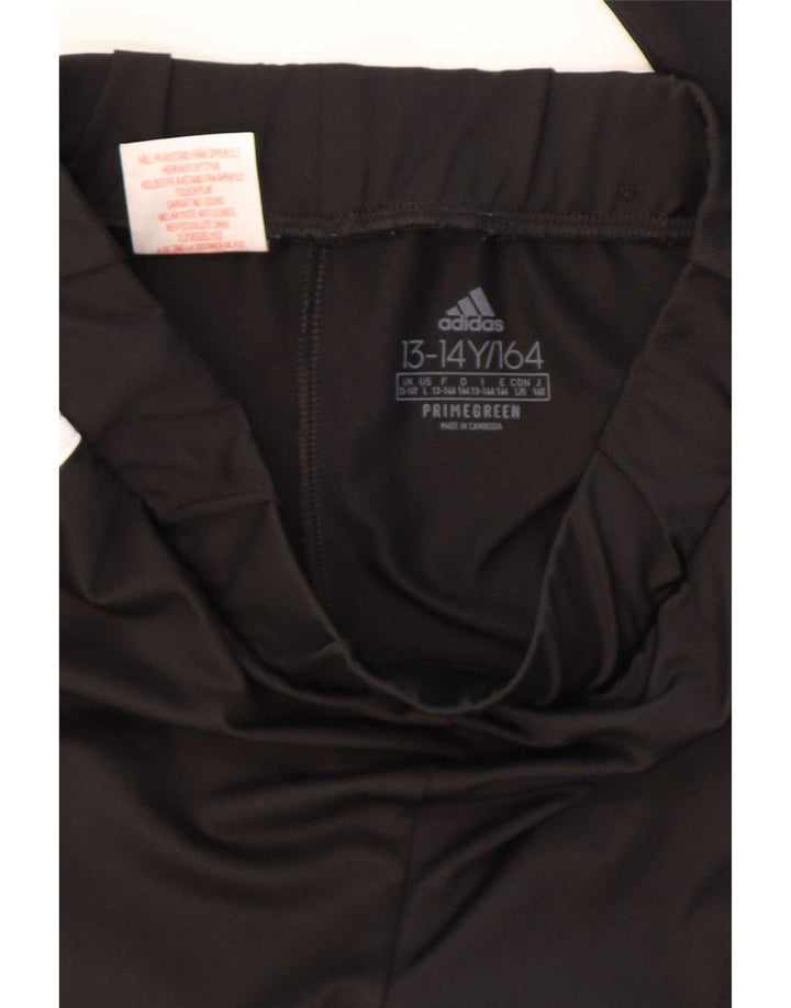 Chłopięce legginsy Adidas Aeroready 13-14 lat, czarny poliester