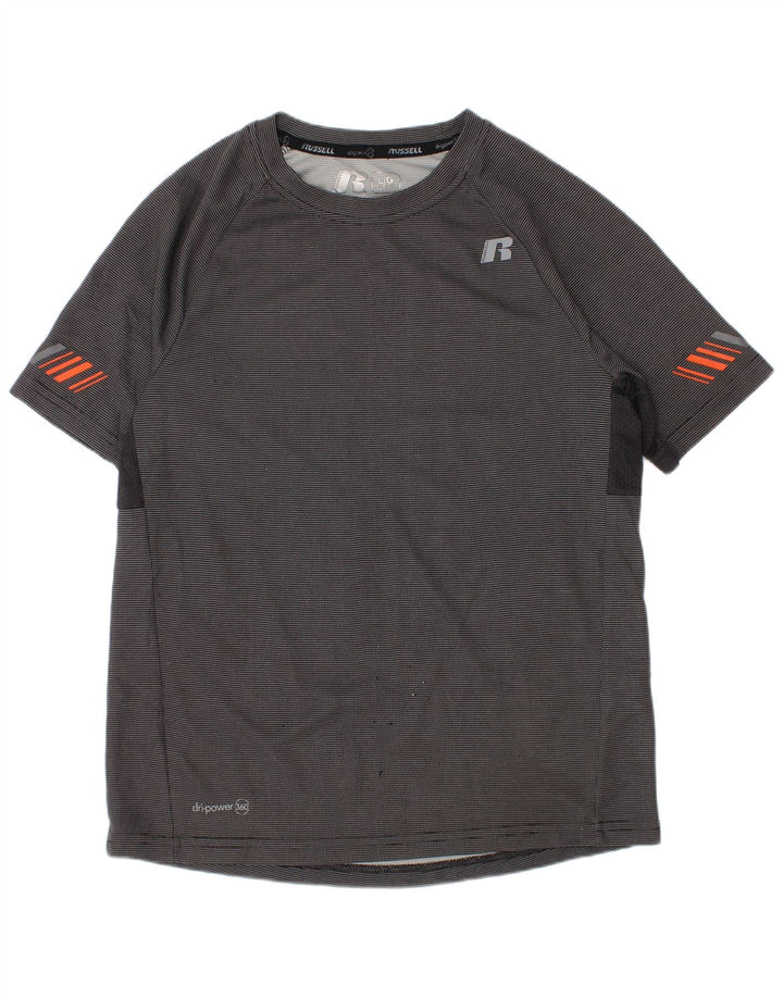T-shirt chłopięcy Russell Athletic Top na 10-11 lat, duży, szary, poliester