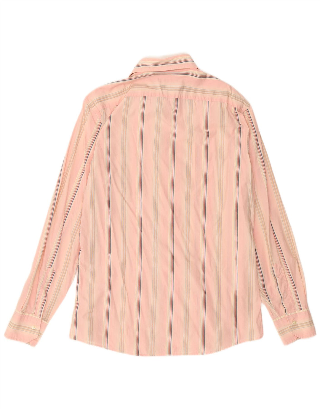ROBERT FRIEDMAN Mens Slim Shirt Large Pink Striped