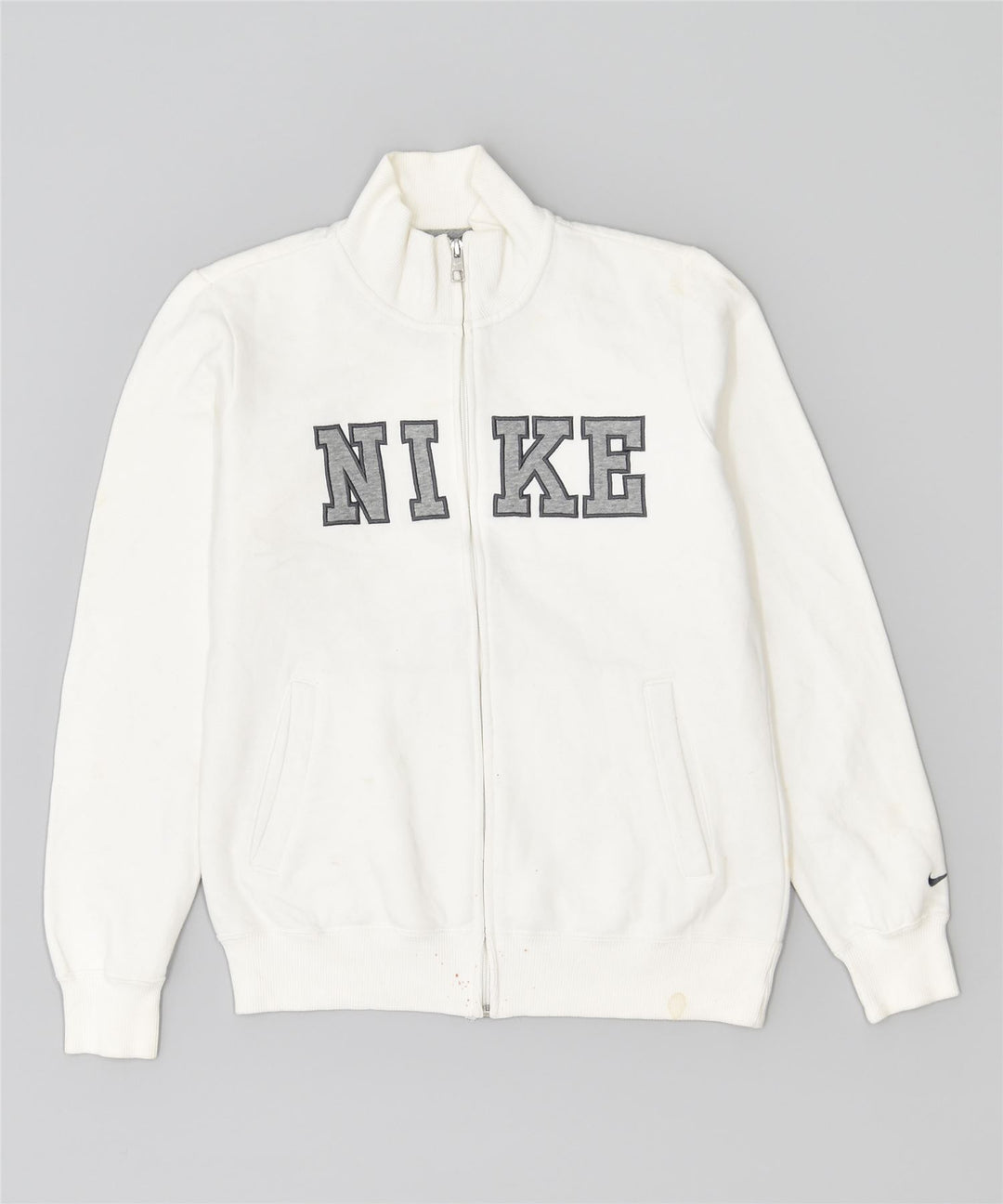 Damska bluza dresowa NIKE UK 12, średnia biała bawełna