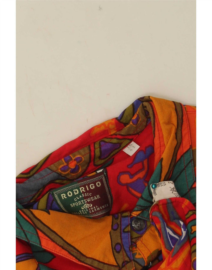 Męska koszula z krótkim rękawem Rodrigo, rozmiar 41/16, duża, wielokolorowa, geometryczna