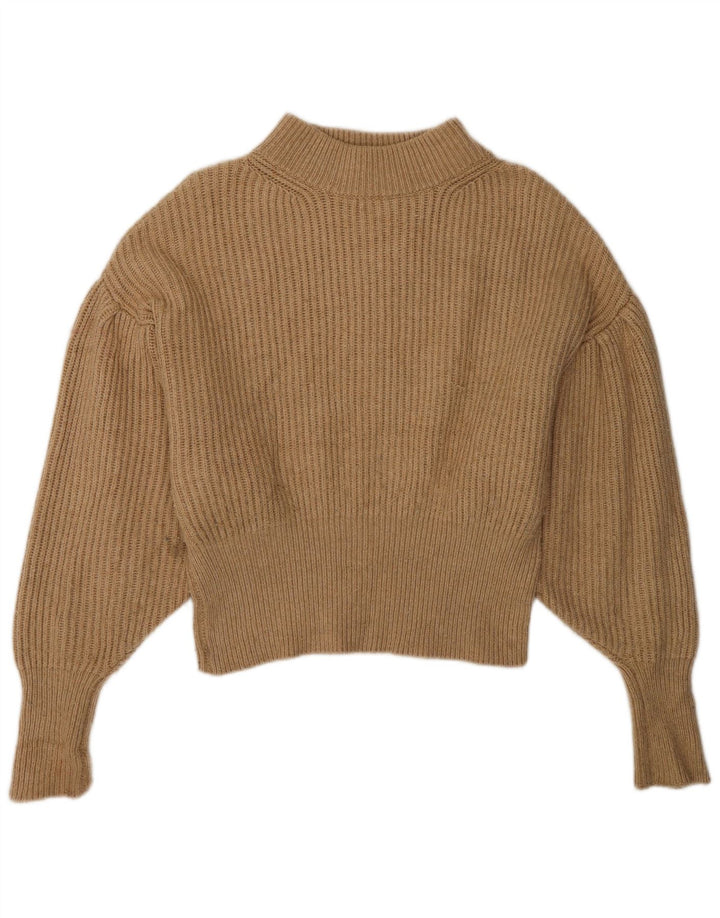 Sweter damski Zara Oversize z okrągłym dekoltem UK 10 Small Brown