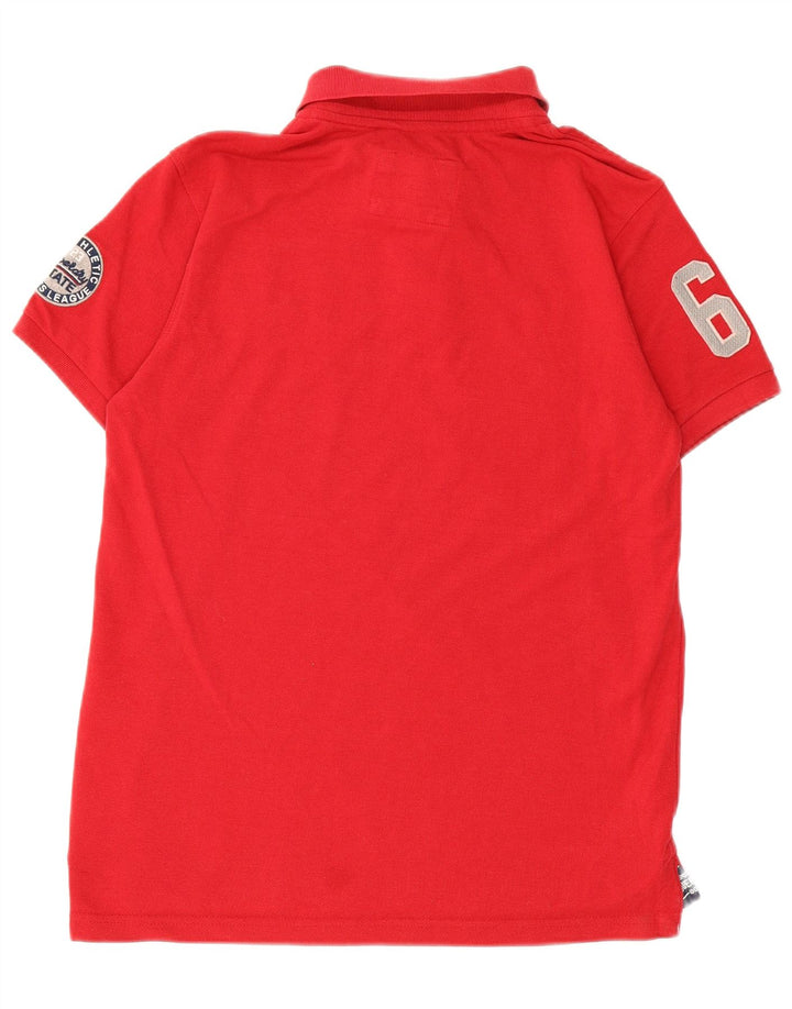 Męska koszulka polo Superdry Graphic, duża, czerwona