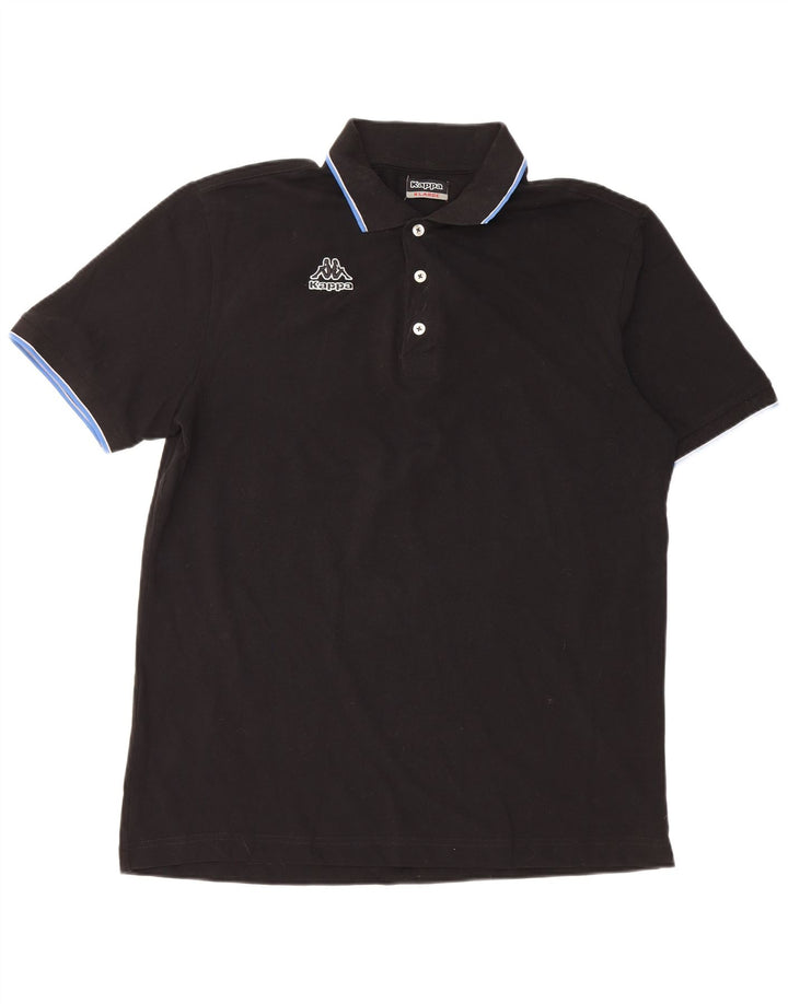 Męska koszulka polo Kappa XL, czarna, bawełniana