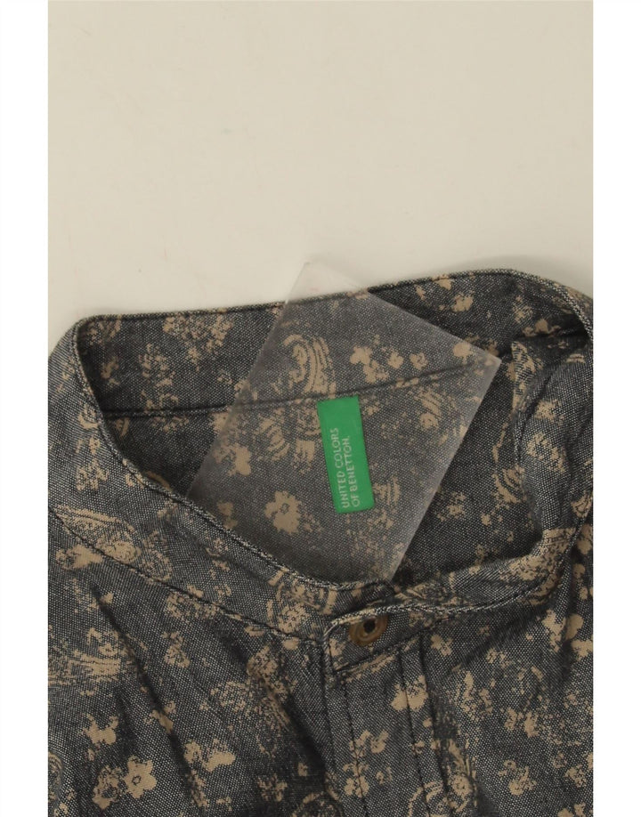 Koszula męska Benetton w kolorze średnioszarym Paisley