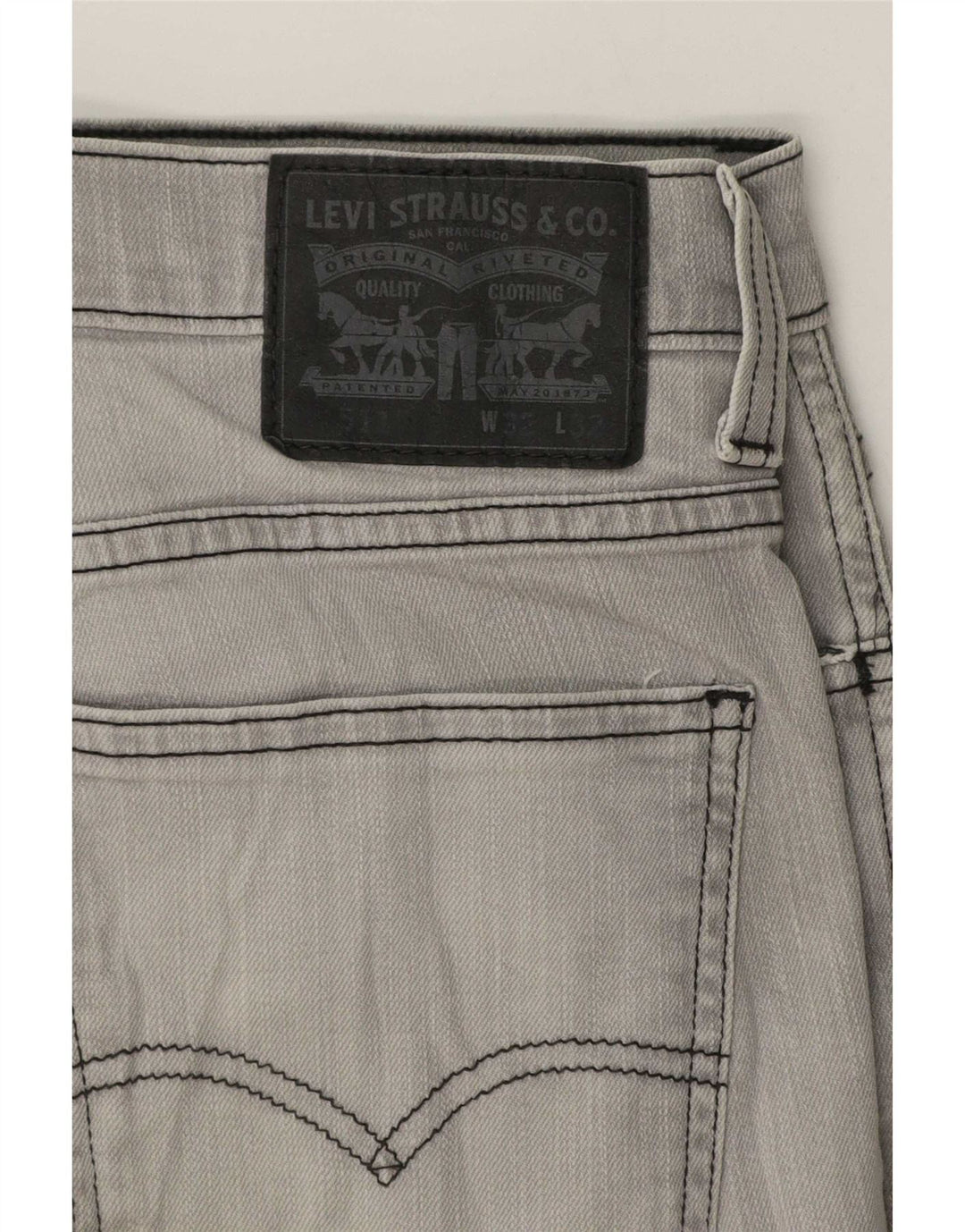 Męskie jeansy Levi's 511 Slim W32 L32 Szara bawełna